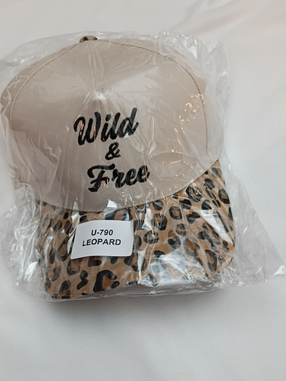 Wild & Free Women's Leopard Baseball Cap - Beige